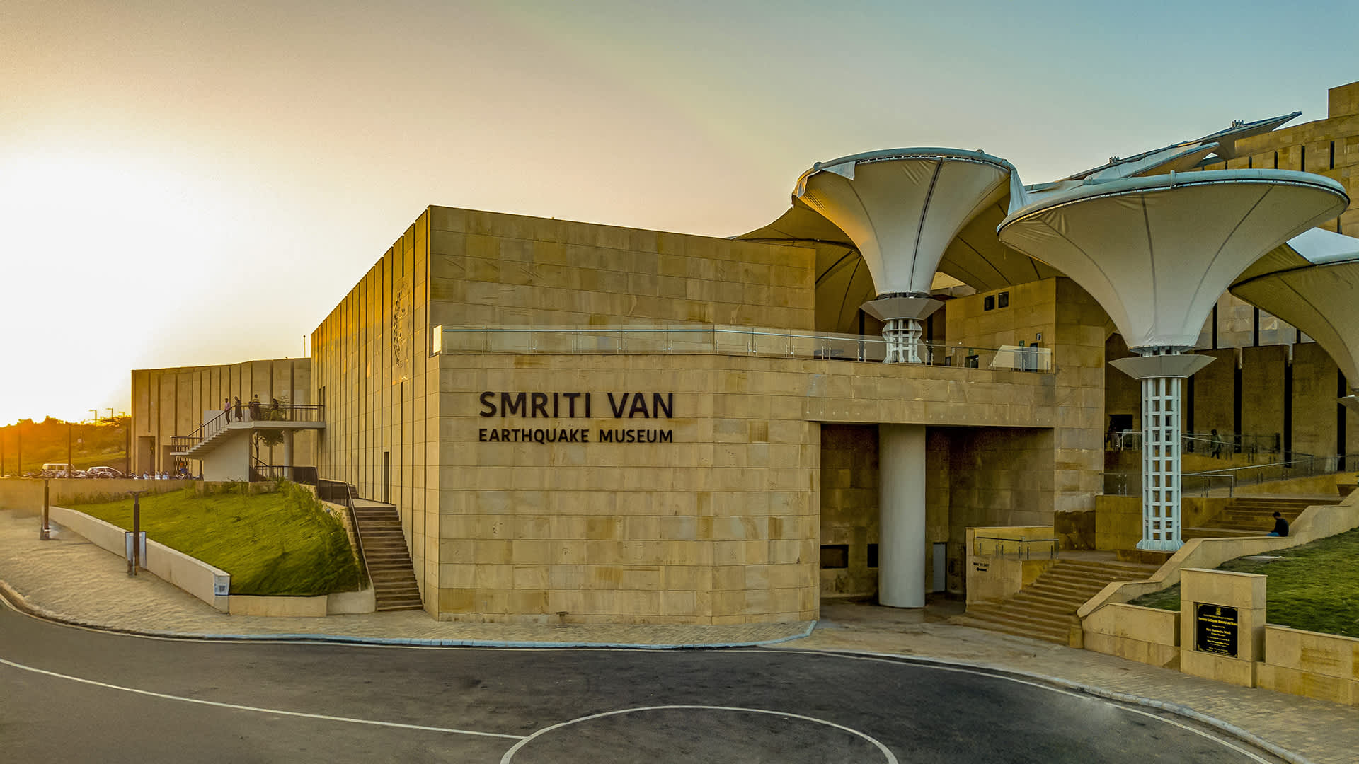 Smritivan museum architecture on Bhujia Hill, Bhuj